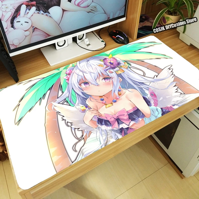 plus size costumes Anime Game Blue Archive Azitani Hifumi Shirasu Azusa Mouse Pad Thicken Computer Kawaii Gaming Mousepad Table Keyboard Desk Mat Anime Costumes Cosplay Costumes