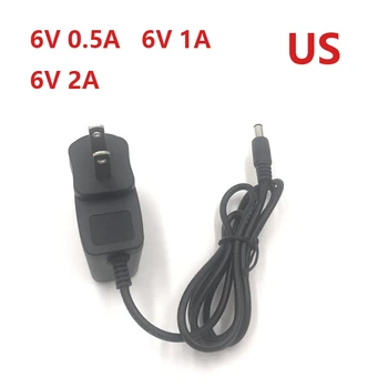 

1PCS AC100-220V DC6V 0.5A 1A 2A US Standard Power Adapter 6V 0.5A 1A 2A Blood Pressure Monitor Charger Power Adapter
