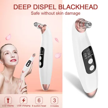 

USB Charge Blackheads Remover Vacuum Beauty Instrument Nose Face Pore Cleanser Remove Stains Grease Skin Rejuvenation Tools