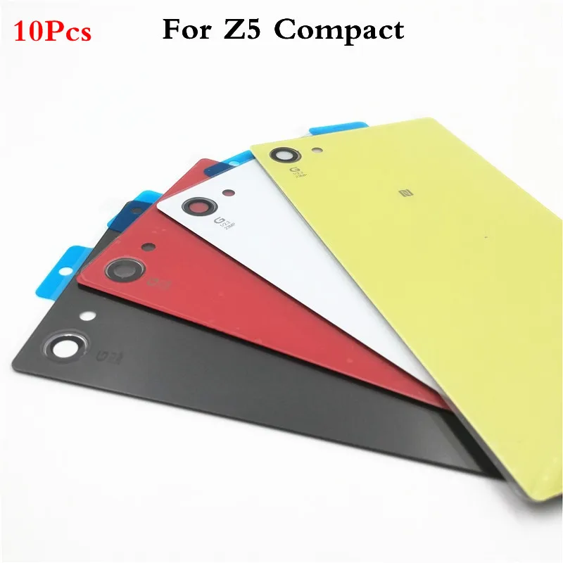 10 шт. стеклянный корпус батарейного отсека задняя крышка Замена для Sony Xperia Z5 Compact