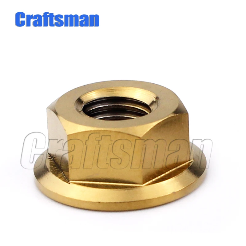 Титановые гайки Craftsman Ti M5 M6 M8 M10 M12 M14 M16 фланцевые болты для мотоцикла