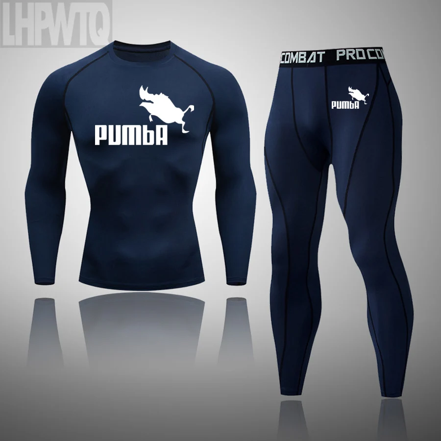 Men's Compression Sport Thermal Underwear thermal underwear set thermal underwear Tracksuits Joggers Training Fitness Gym Long Johns Rashguard Clothes Running Set Men