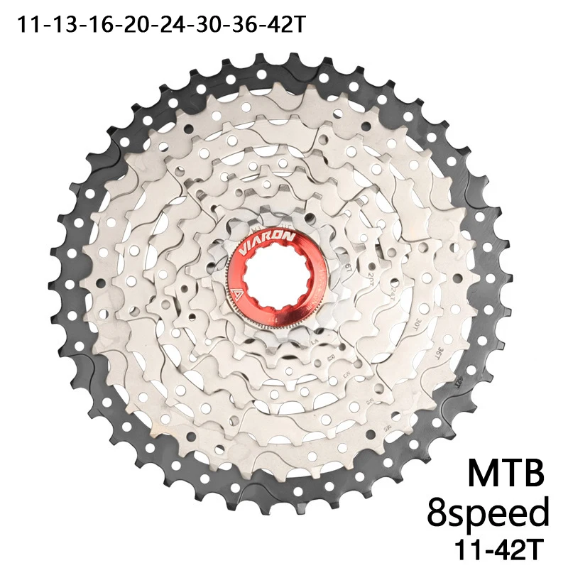 Спортивный 8 скоростей 11-42T MTB кассета велосипедная Звездочка свободного хода 8S горный велосипед свободного хода 42T Сверхлегкий 451g Высокое качество