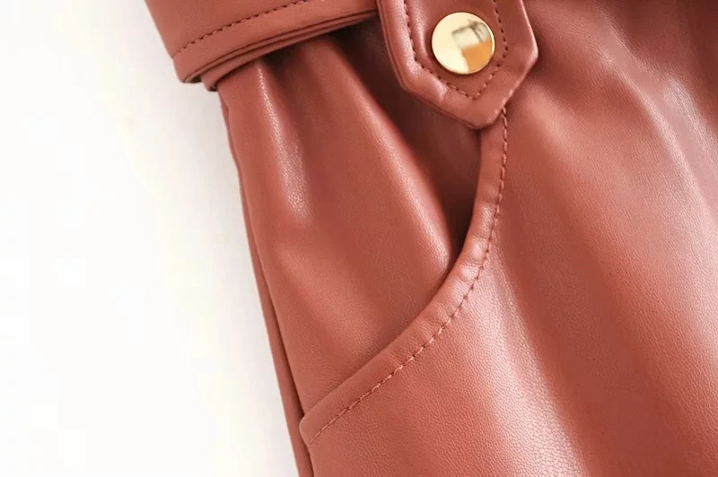 Стильное и изящное из искусственной кожи мини выйти с Za модные женские туфли High Score/Plissada подол Saias уличная Повседневное вечерние опавших Вечерние