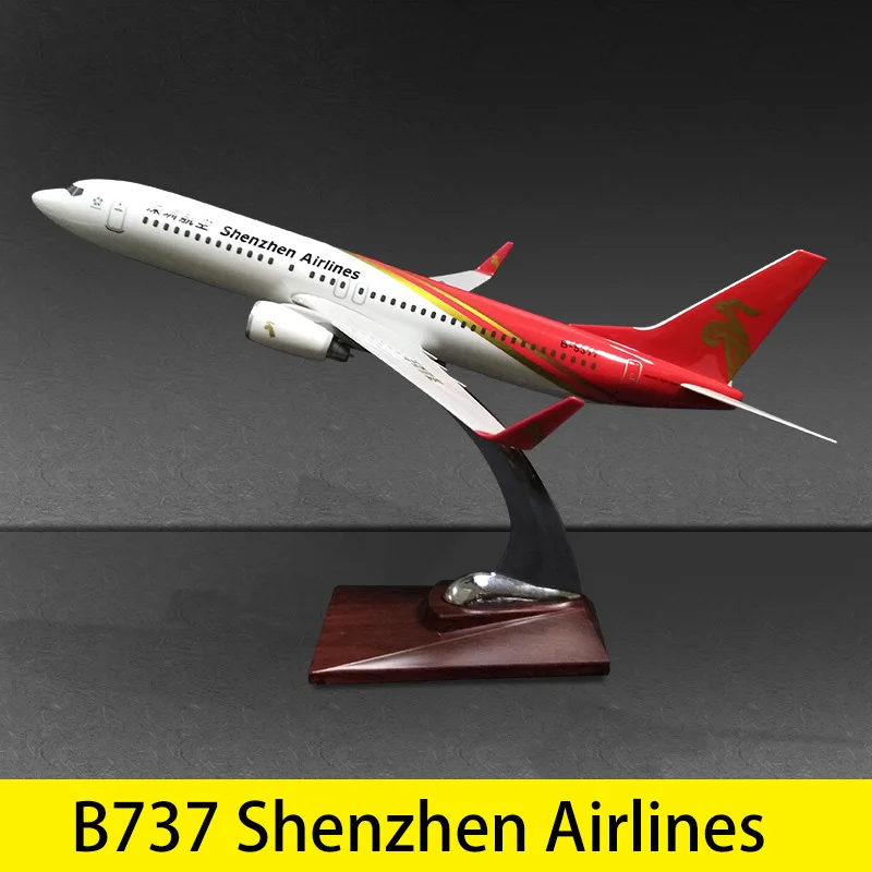 B737 Shenzhen 32 см модель Аэробус A330 Boeing 737 777 747 C919 смолы B737 B777 B747 игрушка в виде самолета Для детей подарок для коллекции - Цвет: B737 Shenzhen