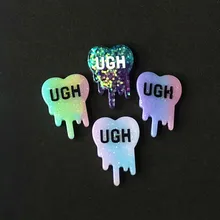 50pcs 26*35mm UGH charms resin charms necklace pendant keychain charms for DIY earring decoration