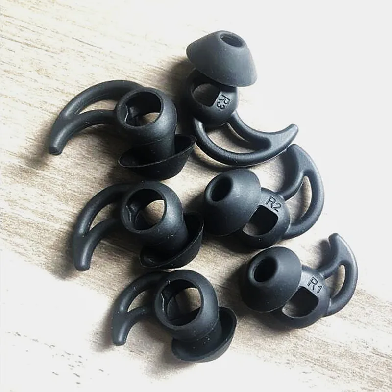Premium Silicone Ear Tips Replacement - Pack of 6