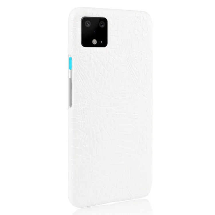 Новинка для Google Pixel 4 XL чехол Pixel4 Ретро Крокодиловая Кожа PU кожа твердая обложка для книги для Google Pixel 4/Pixel XL4 чехол для телефона - Цвет: Белый