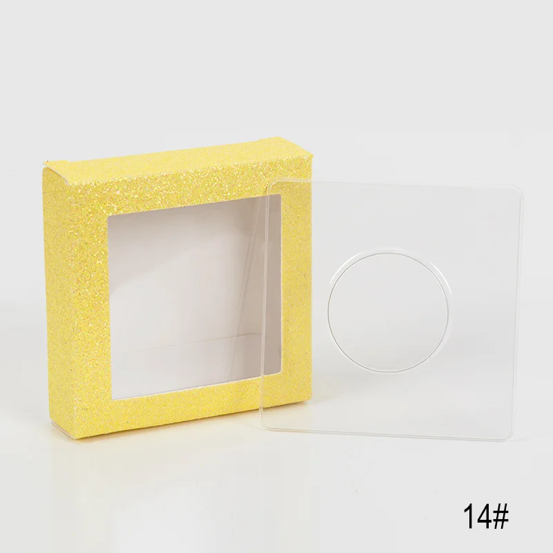 Упаковочная коробка для ресниц ложная упаковочная коробка для ресниц коробки для ресниц Пользовательский логотип полоса квадратная коробка для хранения ресниц упаковочные коробки