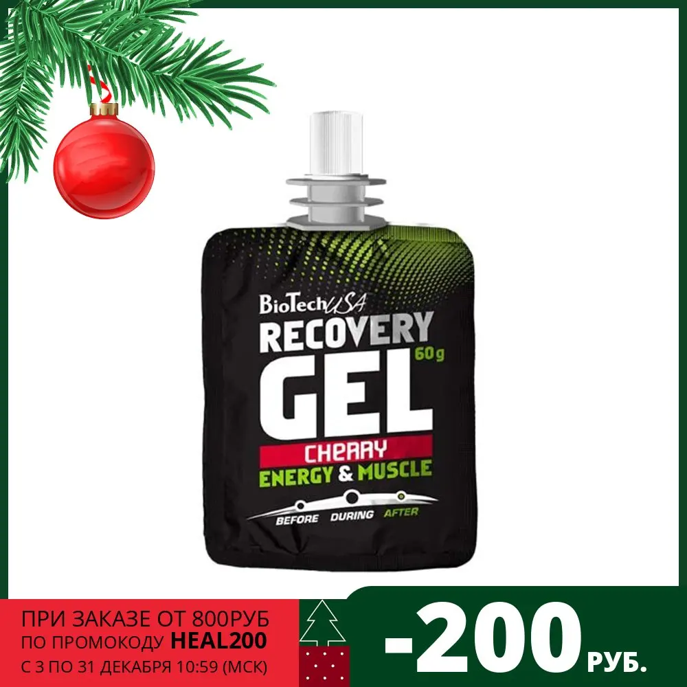 Гейнеры (Белки+Углеводы) Углеводы Biotech Recovery Gel 60 грамм Вишня |