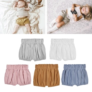 

DHL 100pcs Baby Boy Girls Cotton Shorts Infant Ruffle Bloomers Toddler Summer Panties