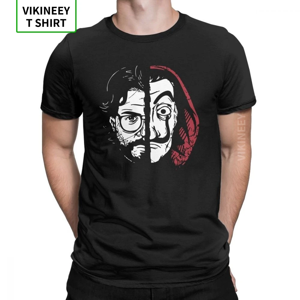 La Casa De Papel Profesor Футболка мужская деньги Heist новинка футболка с круглым вырезом