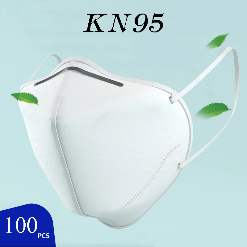 

100 Pcs Disposable Dustproof Face Mouth Masks Anti PM2.5 FFP2 KF94 Anti Bacteria Breathing Safety Masks Face N95 MASK