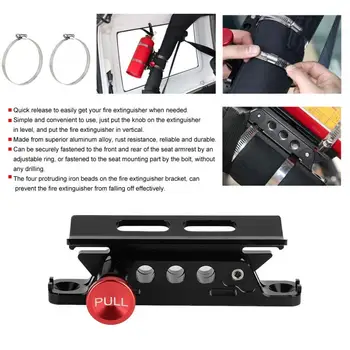 

Car Bracket Car Modified Aluminum Alloy Adjustable Fire Extinguisher Mount Bracket Fit for Jeep Wrangler Universal