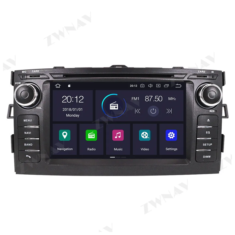 Carplay For Toyota Auris 2006 2007 2008 2009 2010 2011 2012 Android Player GPS Navi Audio Auto Stereo Radio Recorder Head Unit