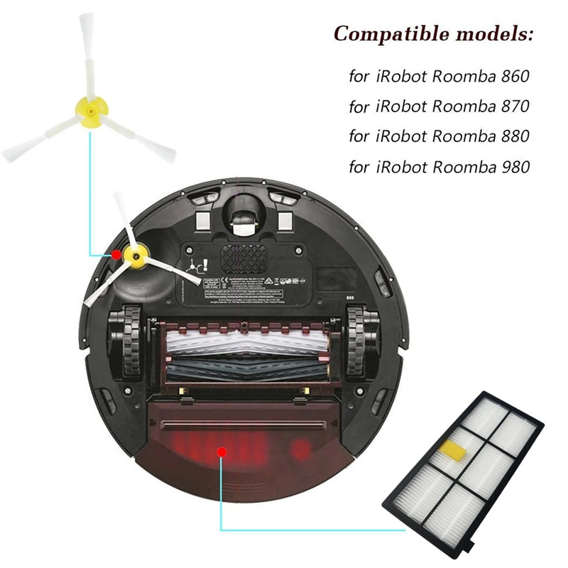 Запчасти для авто для iRobot Roomba 800 900 серии 800 805 850 860 861 866 870 871 880 890 960 961 964 980 981 985 вакуумный чистый цвет Блокировка