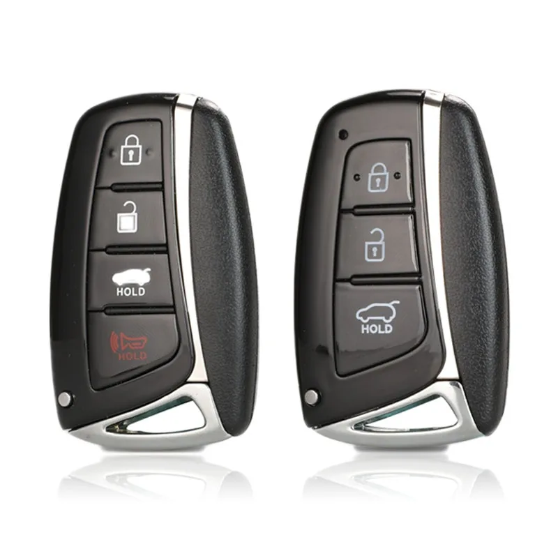 Jingyuqin 5 шт. умный Автомобильный ключ оболочки для hyundai Genesis 2013- Santa Fe Equus Azera IX45 дистанционный ключ оболочки Fob 3/4 кнопки