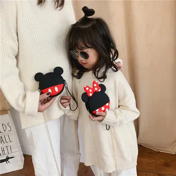 

Q UNCLE Girlfriend Back Children Chain Headphone Bag Silicone Zipper Earphone Cables Key Storage Bag Cute Coin Purse