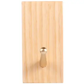 

1pc Solid Wood Wall Hooks Coat and Hat Hanger Modern Clothes Hook for Bedroom Dressing Room
