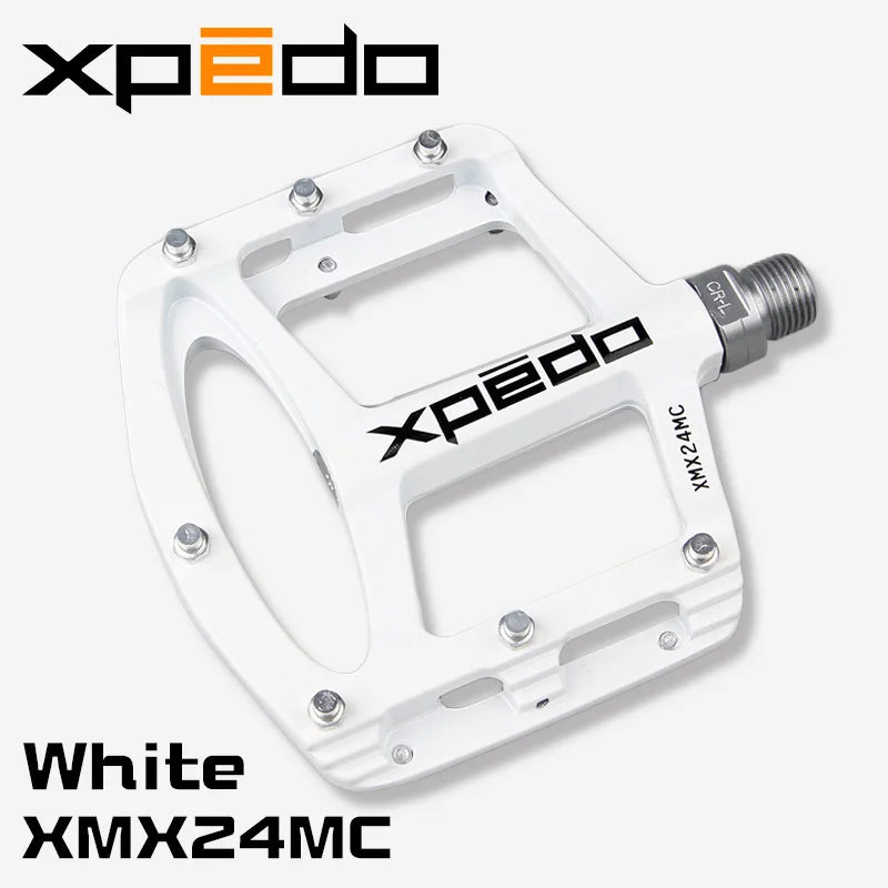 XMX24MC White Горный велосипед велосипедные педали Сверхлегкий Алюминиевый сплав велосипедные педали для велоспорта Плоские Педали XMX24MC - Цвет: XMX24MC White