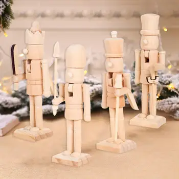 

HUIRAN Merry Christmas Assembled Tree Ornaments Wooden Walnut Soldier Christmas Decorations for Home 2020 New year 2021 Natal