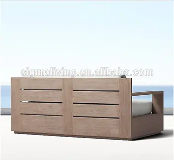 

New arrival all weather outdoor furniture luxury teak solid wood ultra-deep seats classic sofa