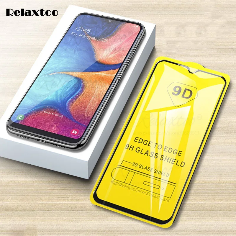 9D изогнутое Защитное стекло для экрана на samsung Galaxy A20 A20e A205F A202F полное Клей закаленное стекло A 20 e пленка