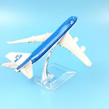 

1/400 16cm Diecast Air KLM Plane 747 Aircraft Airplane Model Gift Desktop Decor