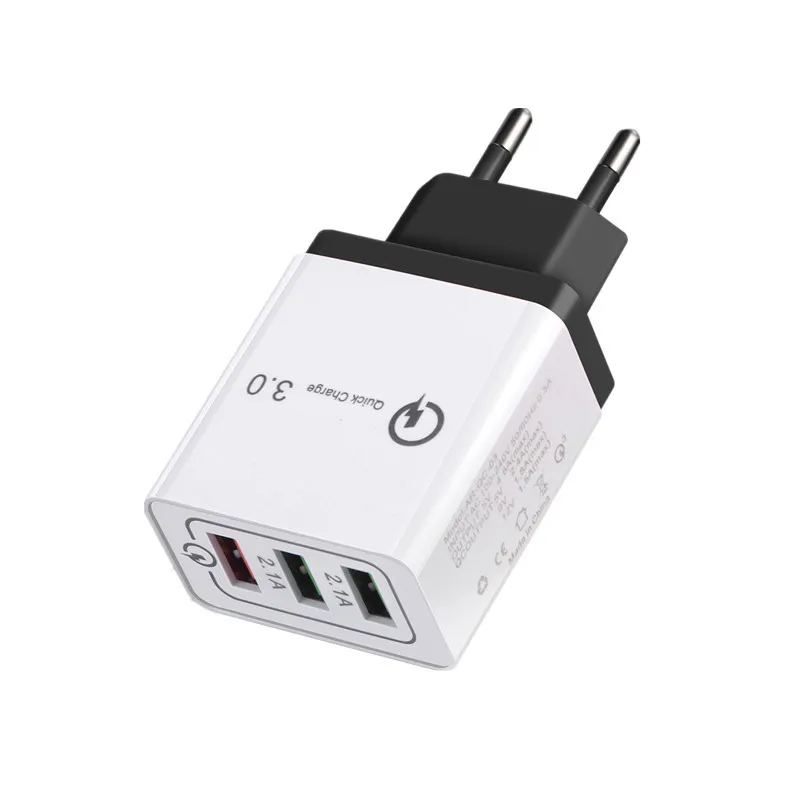 Quick-Charge-QC-3-0-18W-3-Ports-USB-Charger-For-iphone-7-8-XR