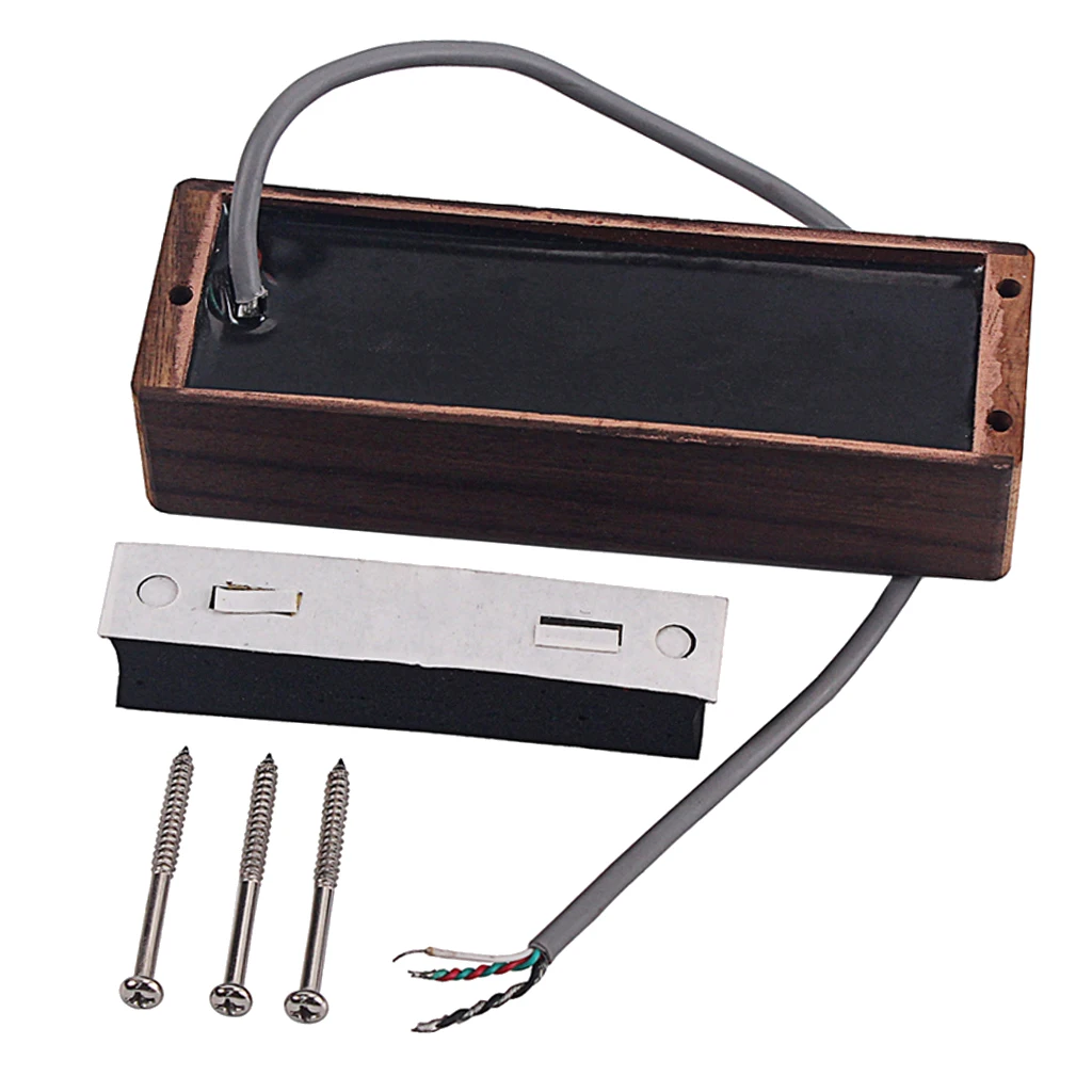 Soap Bar Style Pickup 111x37x25mm with Screws Sponge for 5-strings Jazz Bass Guitar