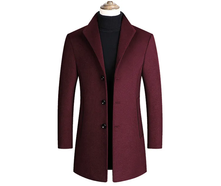 Mountainskin мужские шерстяные пальто осень зима сплошной цвет Высокое качество Мужская шерстяная куртка Роскошная брендовая одежда SA837