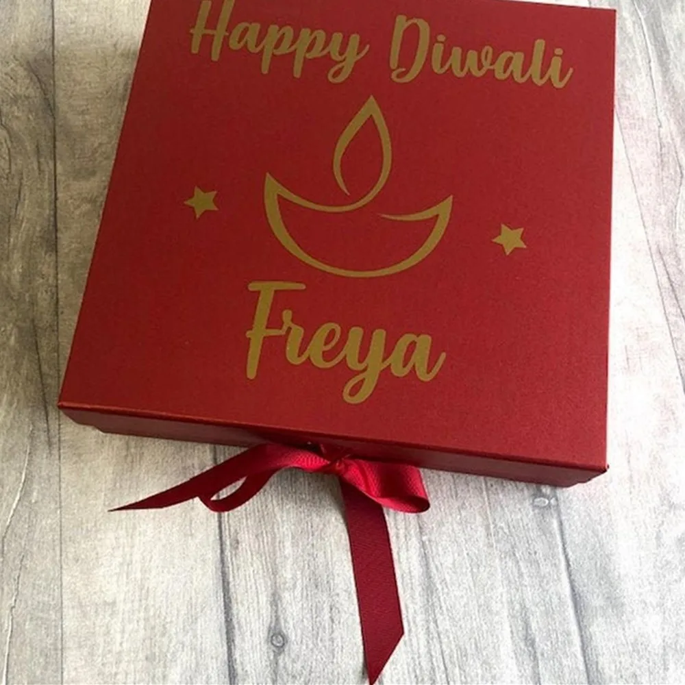 Personalised Happy Diwali Gift Box Hindu Celebration Autumn Festival Of Hinduism Lights Keepsake Present Special Occassion Gift Bags Wrapping Supplies Aliexpress