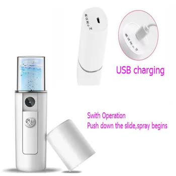 

Facial Moisturizing Beauty Instrument USB Charging Portable Nano Mist Spray Handy Atomization Mister Device Beauty Tool A