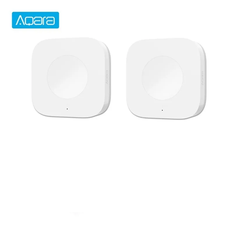 2PCS Умный беспроводной переключатель Aqara, умный Домашний Светильник, ZigBee, wifi-соединение, один ключ для управления дверным звонком - Цвет: 2PCS