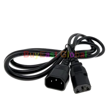 

(Pack 5) IEC C14 male to C13 Female Power Cord Cable 1.5M for Desktop Printers Monitors AC250 10A