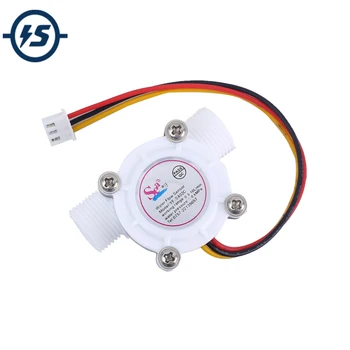 

Water Flow Hall Sensor Switch Flowmeter Hall Sensor Counter 0.8MPa 10L/min DC 5V 12V 3/8inch G3/8