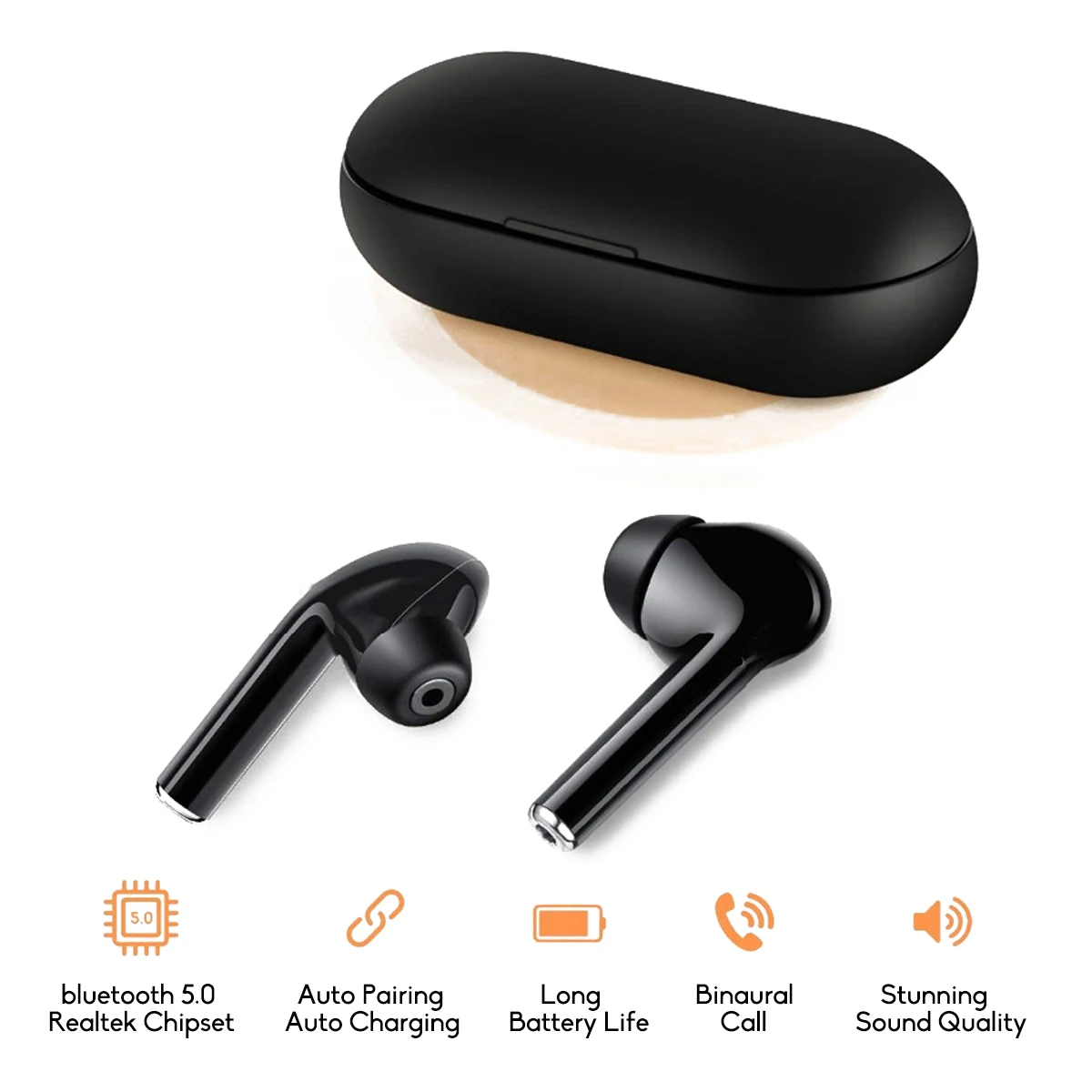 TWS беспроводные стерео Спортивные наушники bluetooth 5,0 водонепроницаемые наушники HiFi шумоподавление Гарнитура для IOS Android телефон