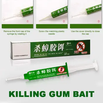 

10g Insecticide Bait Cockroach Bait Roach Gel Bait Hotel Pest Control Kill Ant Insect Kitchen Non-Toxic Miraculous