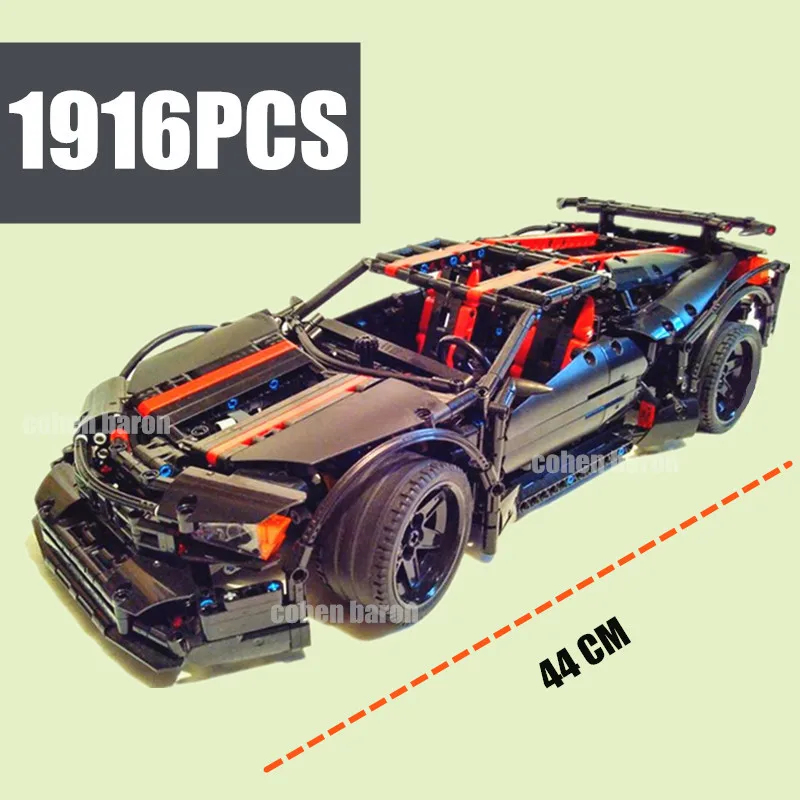 Новинка 1916 шт Assassin X19 Racing Super Sport Car Fit Technic City Model Building Block Bricks MOC Diy Toy Gift Kid
