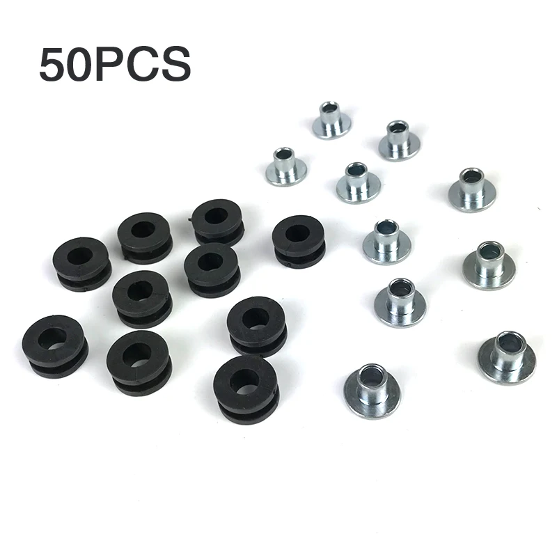 

50PCS Motorcycle Fairing Rubber Grommets Bolt For Honda Yamaha Suzuki