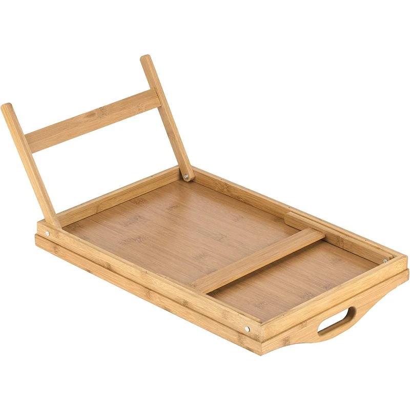 Портативный складной стол столик-поднос для кровати со складными ножками и поднос для завтрака бамбуковая кровать стол и кровать лоток с