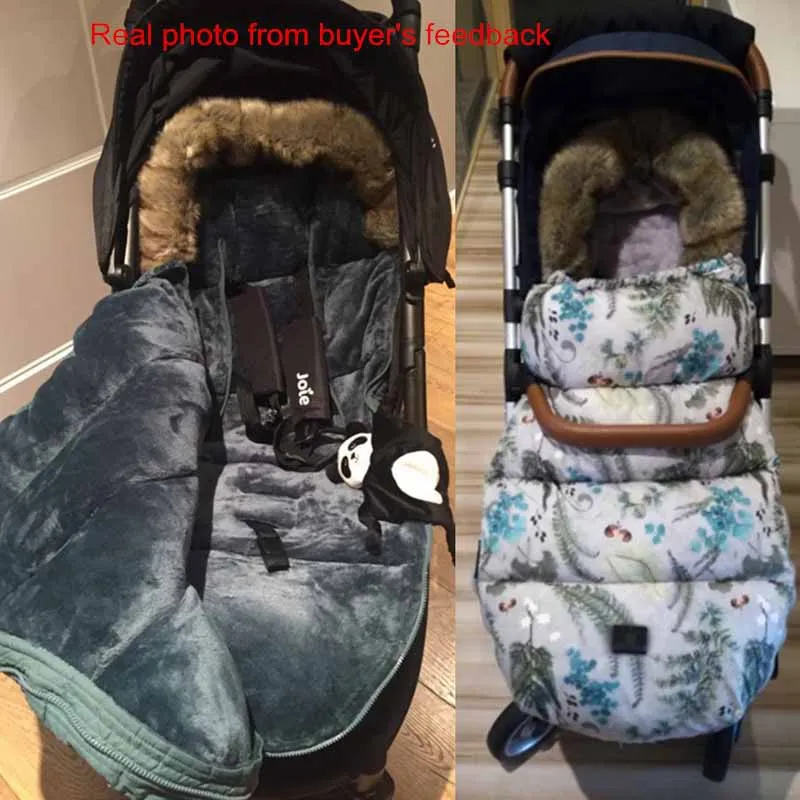 DaMohony Baby Bunting Bag Inverno Passeggino Antivento Caldo Sacco A Pelo Del Bambino Coprigambe per Seggiolino Auto Pass