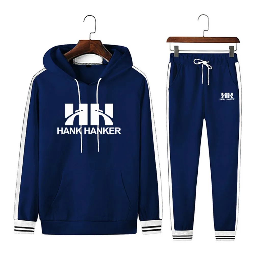 

Brand Tracksuits Men's New Sets Spring Autumn Hoodies Sportswear Set Casual Men 2 Pieces Set Splicing Hoodies+Pants Sports