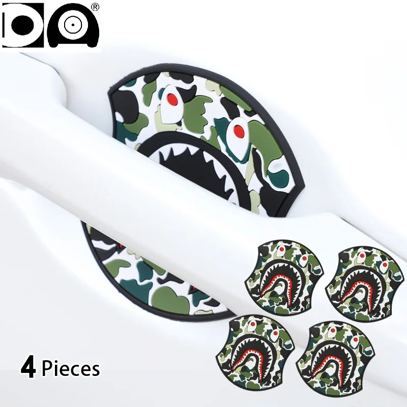 Car door handle protector sticker Scratch resistant styling molding car decoration fit for Fiat 500 Punto Bravo Idea Freemont | Автомобили