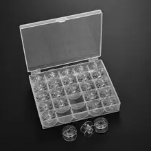 25pc/36pcs Bobbins Box Set Sewing Box Bobbin Case Stitch Machine Spools Sewing Supplies Storage Box For Sewing Tools Accessories