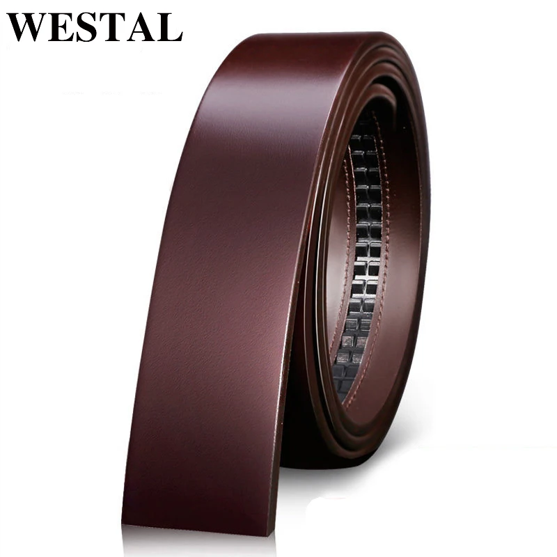 WESTAL мужской ремень из натуральной кожи для мужчин без автоматической пряжки