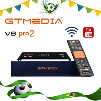 

GTMedia V8 Pro2 DVB-T2/S2/Cable/S2X Digital Satellite Receiver H.265 Built-in WIFI Support IPTV CCcamPowerVu DRE&Biss key TV BOX