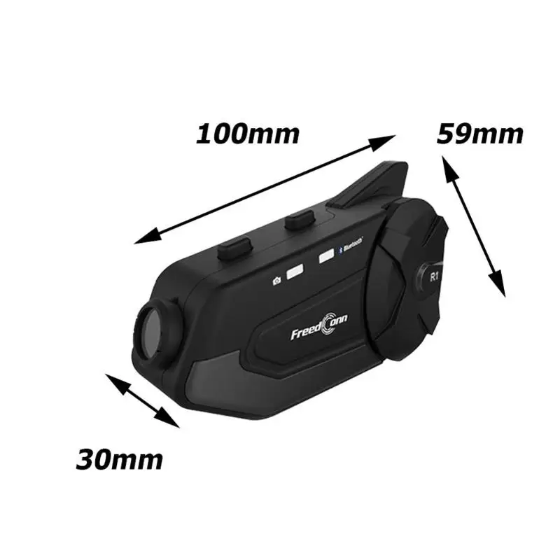 R1 1080P шлем гарнитура HD камера мотоцикл водонепроницаемый стерео музыка WiFi BT приложение группа чат с L6 пульт дистанционного управления