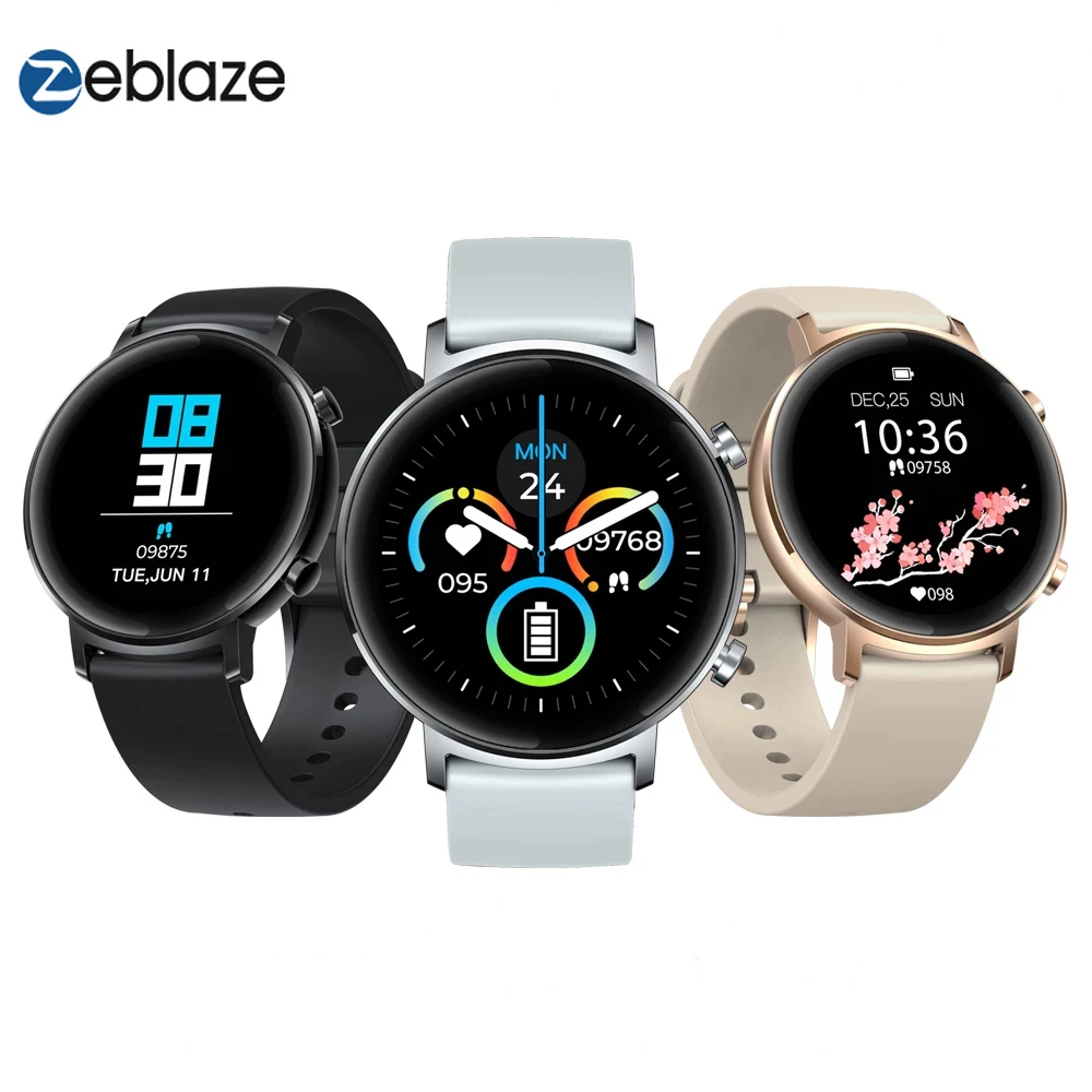 Zeblaze GTR Smart Watch men women Full Touch Curved Screen Heart Rate Blood Pressure Monitor Female Cycle Tracker Smartwatch men