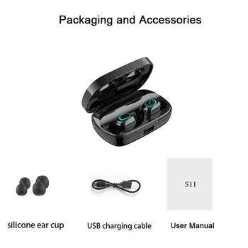 

TWS 5.0 Bluetooth 9D Stereo Earphone Wireless Earphones IPX7 Waterproof Earphones Sport Headphone With 4000mAh Power Bank